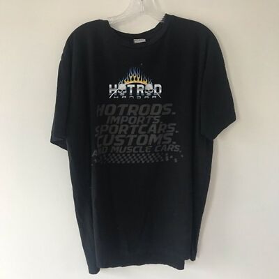 James & Nicholson Biker/Moto black hot rod shirt men's slim fit xxl