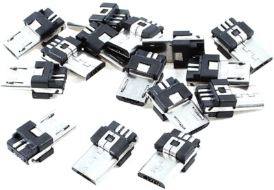20 Stück Micro USB 5Pin Type B Male Connector Soldering Plug Jack