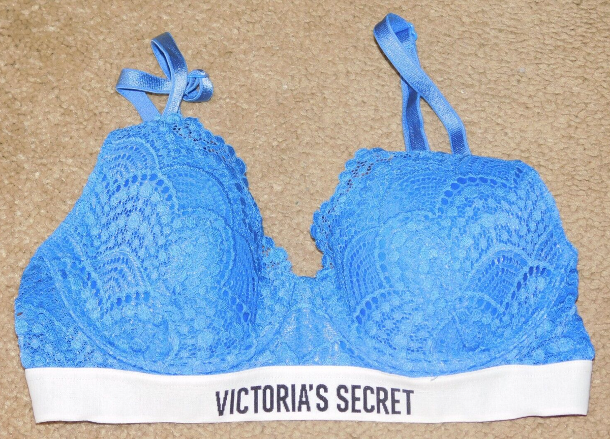 VICTORIA'S SECRET BRA RN54867 CA23226 ROYAL BLUE UNDERWIRE BRA