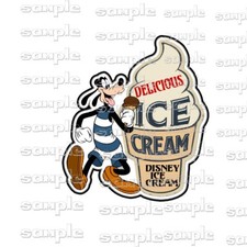 Disney Delicious Ice Cream eef Premade Scrapbook Page Paper Piece die cut