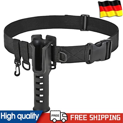 Portable Pole Inserter Durable Wader Fishing Waist Belt Fishing Gear Accessories