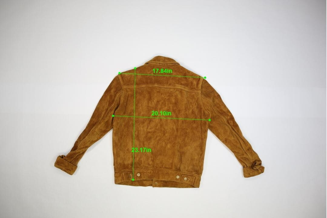 Made & Crafted Levi's Suede Brown Leather Made in Italy Jacket