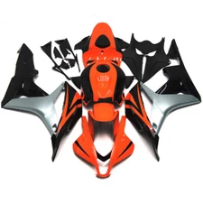 ABS Silver Black Injection Fairings for Honda 2007 2008 CBR600RR 07 08 Bodywork