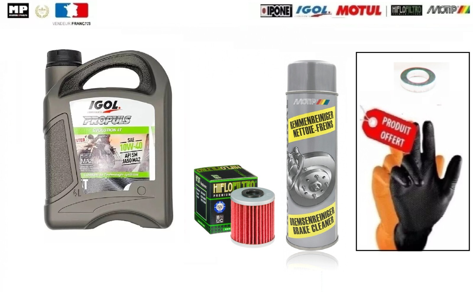 Kit entretien vidange Suzuki XF650 Freewind 1998 1999 2000 huile moteur Igol P