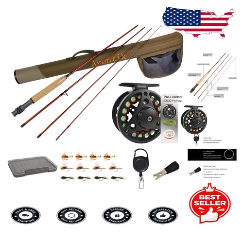 All-in-One Lightweight Fly Fishing Kit: Travel Case, Rod & 12 Lures Included