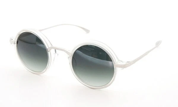 Masunaga by Kenzo Takada Mokko Matte Silver/Crystal Green Gradient Lenses NIB - Image 4 of 4
