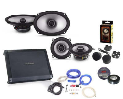 Alpine BBX-F1200 Amplifier S2-S69 6X9'' Speakers, S2-S50 5.25'' Speakers & Wiring
