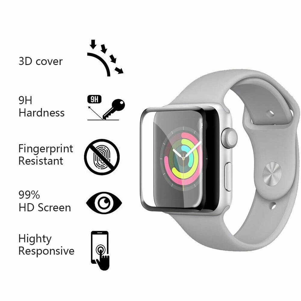 TPU Screen Protector for Apple Watch 2 3 4 5 6 iWatch Full Cover