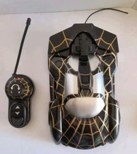 Web Runner Spiderman Racer Car With Remote RC Radio Control 27 Mhz Works Tested