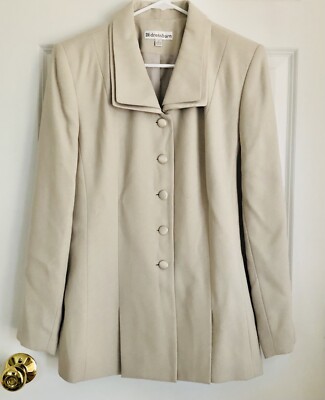 DRESS BARN PC LIGHT GRAY SKIRT SUIT JACKET SIZE 14