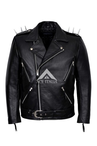 Película De Ghost Rider para hombre Negro Chaqueta de cuero usado por  Nicolas Cage Brando Motociclista | eBay
