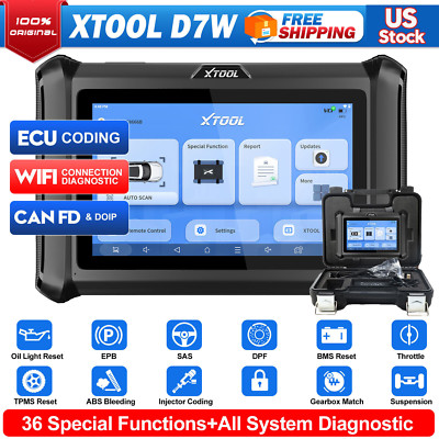 2025 XTOOL USED D7W Wireless WIFI Full System Bi-directional OBD2 Scanner DOIP