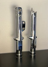 Harley 35mm single Disk fork legs CUSTOM CHROME shovelhead Sportster (EXCHANGE)