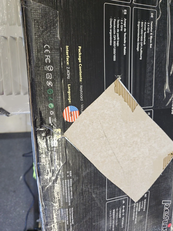 Perixx PERIDUO-605 Wireless 2.4 Ergonomic Fullsize Keyboard Mouse Set Wrist Rest - Image 4 of 4