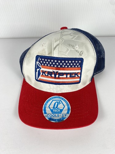 Kryptek USA Flag Patriotic Snapback Mesh Cap- Kryptek Wraith