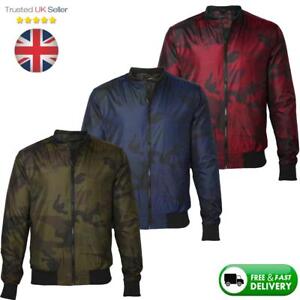 Herren Camo Camouflage Bomberjacke Militar Armee Leichter Mantel Grosse S 2xl Ebay