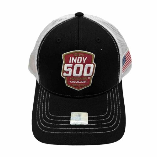 Indy 500 Adult Hat 2024 108th Indianapolis Car Race  5.26.2024 Snapback Mesh Hat - Zdjęcie 1 z 5