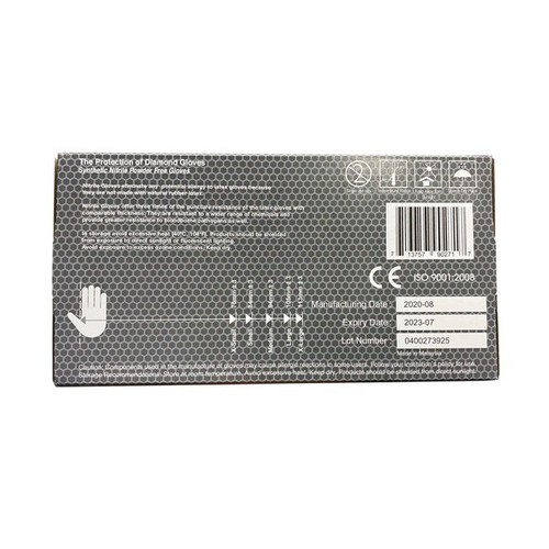 Advance IF63 Nitrile Exam Examination Gloves Thick 6 Mil Black Gloves 1000 Pcs - Picture 4 of 7