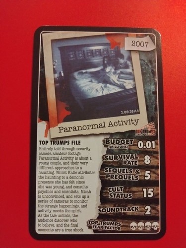 2019 Top Trumps SCARY FLIX Horror🧛 Movies (you pick) pack fresh cards Free Ship - Picture 24 of 32