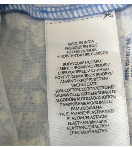 polo ralph lauren Girls Pull On Stretchy Floral White / Blue Casual Leggings - Picture 8 of 9