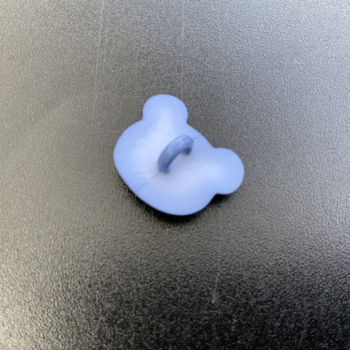 New Set Of 5 Kids Teddy Bear Head Novelty Shank Buttons Plastic 5pc Blue - Picture 4 of 6