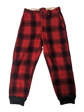 Vintage Sportswear Red Buffalo Plaid Wool Hunting Pants Size 32 x 29