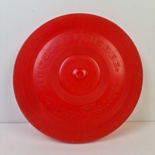 VINTAGE THE ORIGINAL 1966 WHAM-O RED FRISBEE - 8 3/4 INCH DIAMETER - MADE IN USA