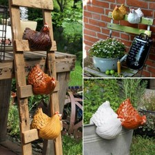 Hen Chicken Polyresin Outdoor Yard Garden Ornament Decoration