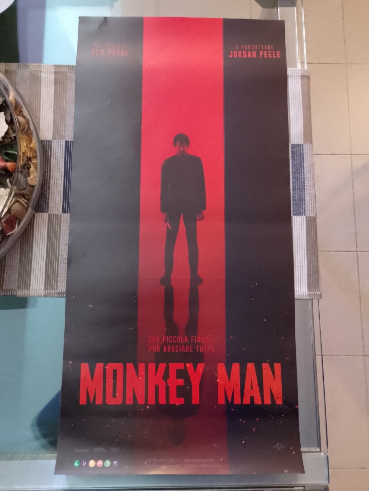 Locandina originale film Monkey Man (2024) - Regia di Dev Patel