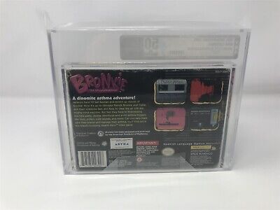 Bronkie The Bronchiasaurus Super Nintendo Snes Graded VGA Bronkie The Bronchiasaurus Super Nintendo Snes Graded VGA