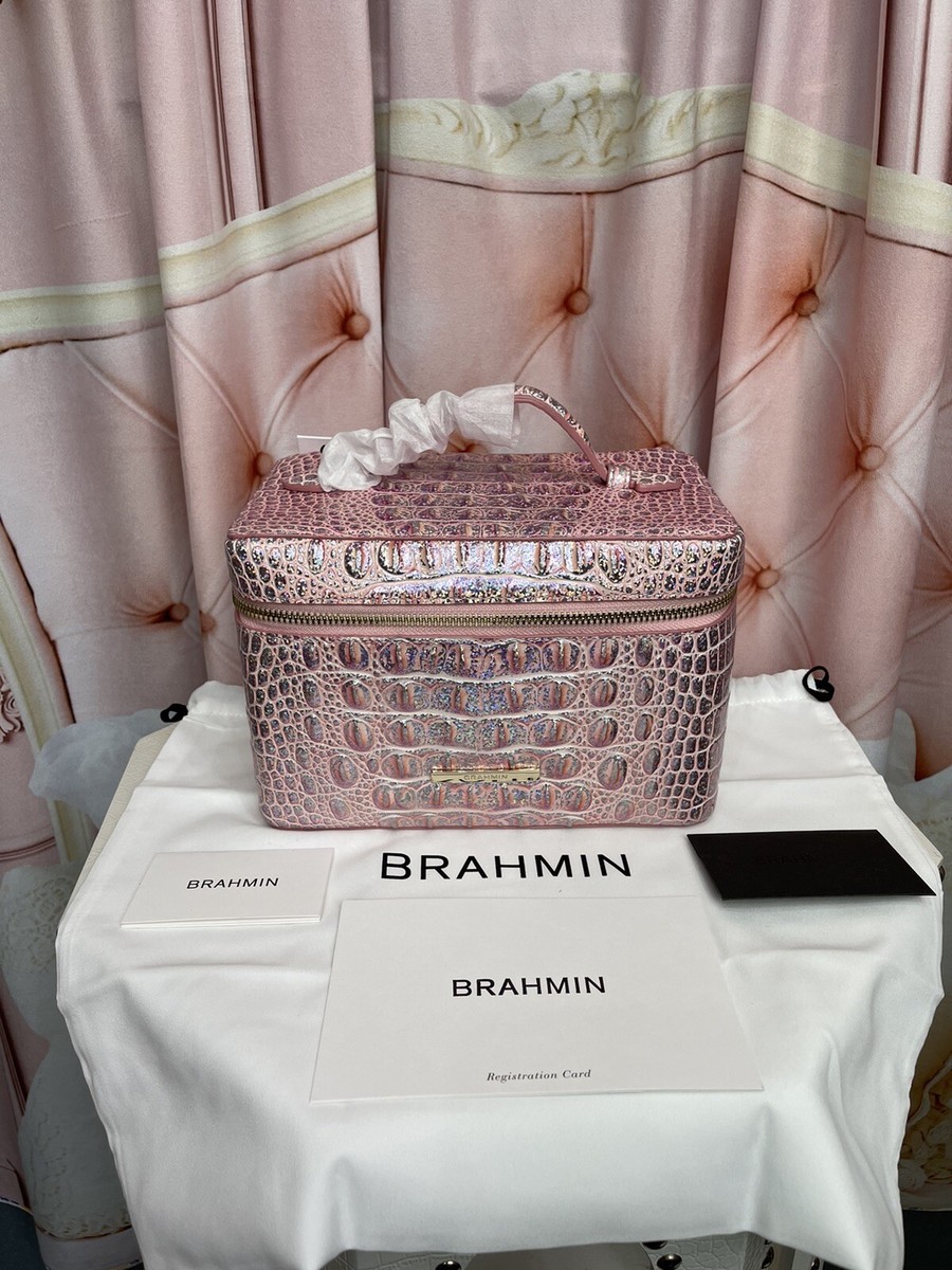★ハンドメイド★ ミニチュア チェーンバッグ エナメルピンク アウトフィット BRAHMIN CHARMAINE PIXIE DUST CASE/BAG SPECIAL EDITION SOLD OUT! W