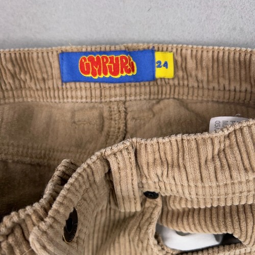 Empyre Pants Kids 24 Beige Relax Corduroy Baggy Street Mall Skater Y2K Boys - Picture 8 of 19