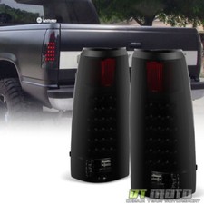 Black Smoke 1988-1998 Chevy Silverado Gmc Sierra Suburban Tahoe Led Tail Lights