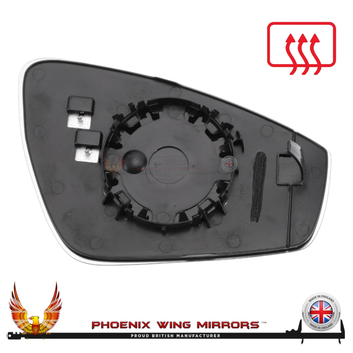 For Audi Q6 E-Tron Wing Door Mirror Glass 2023-2026 Convex Heated Left Hand Side