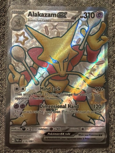 Alakazam ex 215/091 Paldean Fates Shiny UR Pokemon TCG NM