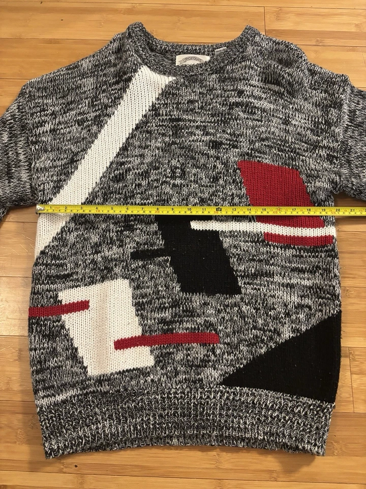 Lote De 4 Suéteres De Punto Acrílicos De Colección Talla L-XL Cosby Años 90 Funky Pullover Foto 4 de 4