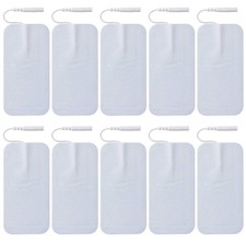 Electrode Pads 10 Pieces 2x4 Inches Self-Adhesive 2mm PIN Connector TENS Unit