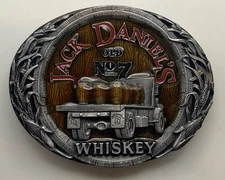 1995 Jack Daniels Bergamot Belt Buckle, Made USA, Excellent! Highly detailed
