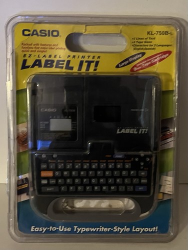 CASIO EZ - Label Printer LABEL IT! KL-750B with User Guide “NEW” - Picture 5 of 6