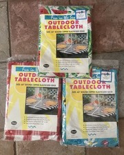Outdoor Tablecloth 60 Round Umbrella Hole Zip Elastic Edge-Choose Design