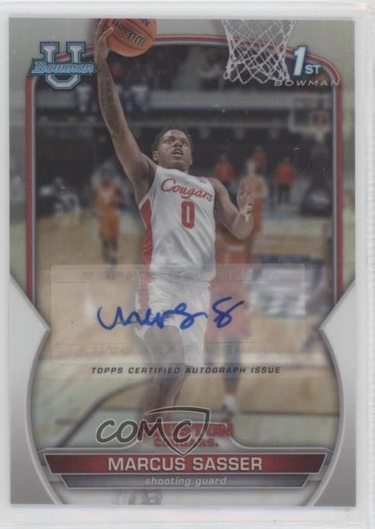 2022-23 Bowman U Chrome Prospect Refractor 285/499 Marcus Sasser #93 Auto