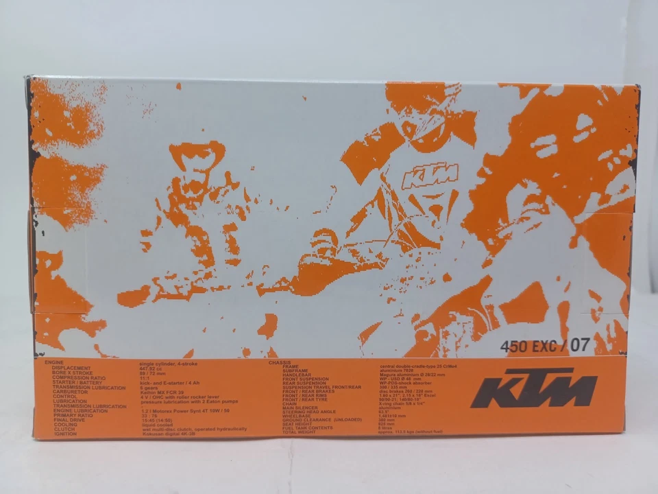 New Ray KTM 450 EXC Racing 07 off road 1:12 Diecast  - Image 3 of 3