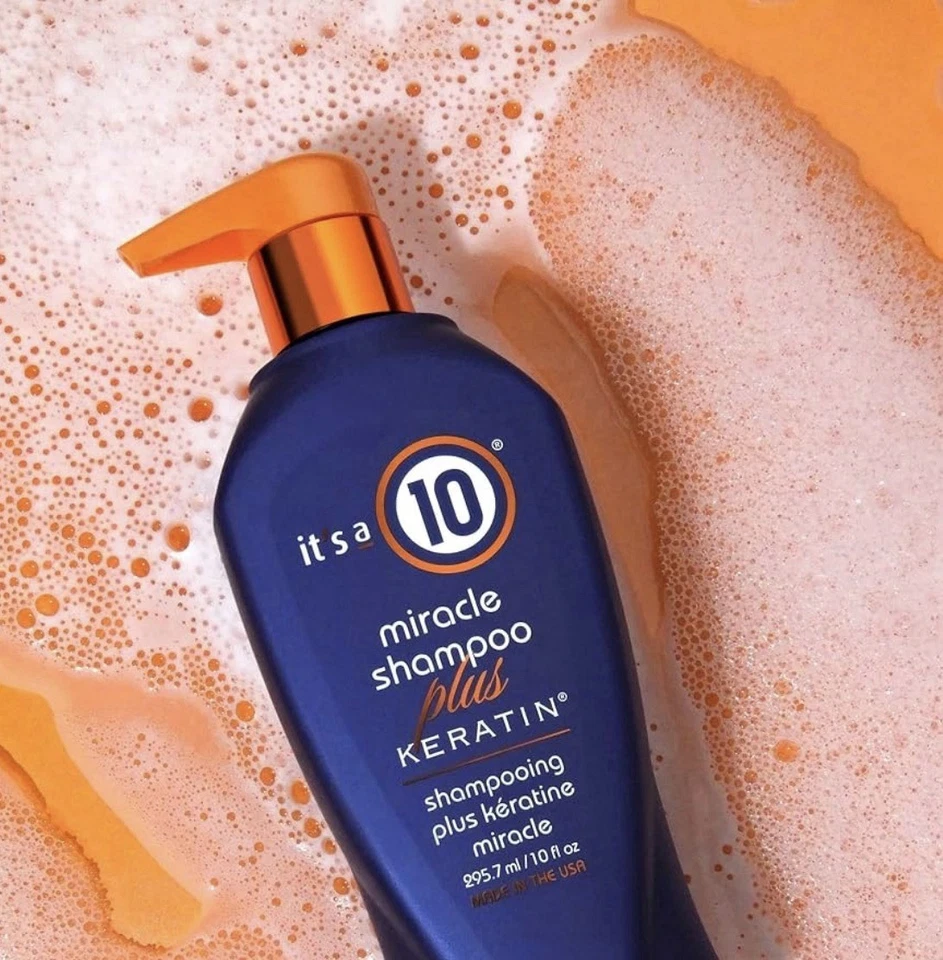It’s a 10 Miracle Shampoo Plus Keratina 10 fl oz Paquete de 2 Hecho en EE. UU. Foto 2 de 2
