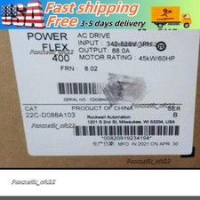 NEW  PowerFlex 400 45 kW 60 HP AC Drive Allen-Bradley 22C-D088A103 US Free Tax