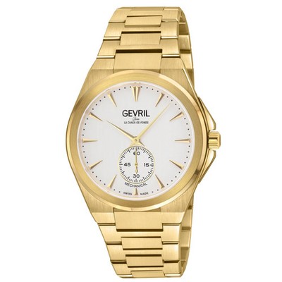 Gevril Men's 49912B Montauk Sub Dial Swiss Made ETA 7001 Gold IP