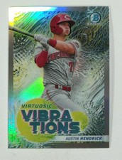 2022 Bowman #VV-9 Austin Hendrick Virtuosic Vibrations Cincinnati Reds Baseball