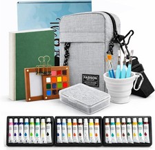 Mini Watercolor Paint Set   Portable Travel W...