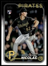 2024 Topps Kyle Nicolas Rookie Pittsburgh Pirates #408