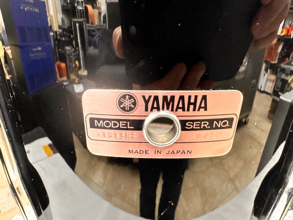 Yamaha TT913RF Grabación Personalizada 11x13" Rack Tom Batería Negro MFG. Nov 1986 MY2850 Foto 3 de 4