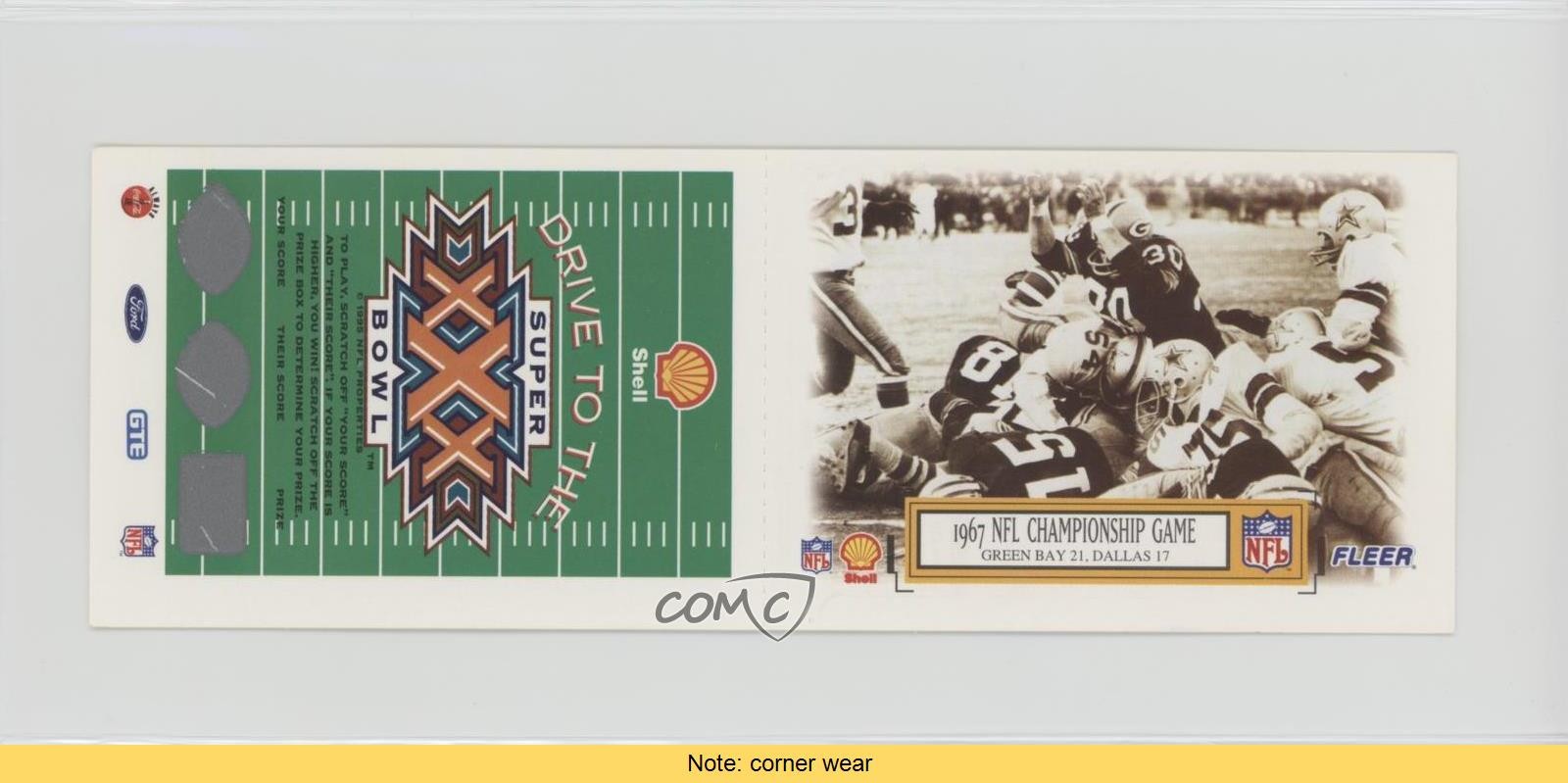 1995 Fleer Shell Drive to the Super Bowl 1967 NFL Championship Game #2 READ 0e7